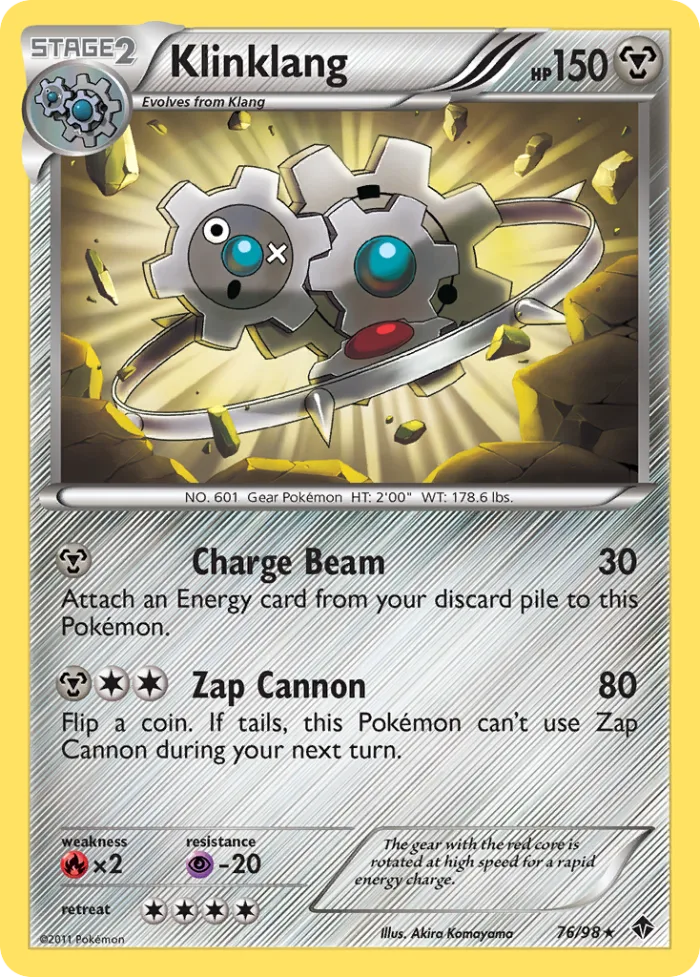 Klinklang #76 Emerging Powers Pokemon card