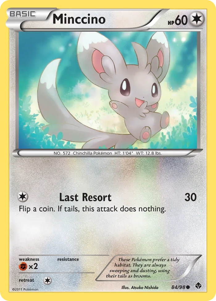 Minccino #84 Emerging Powers Pokemon card