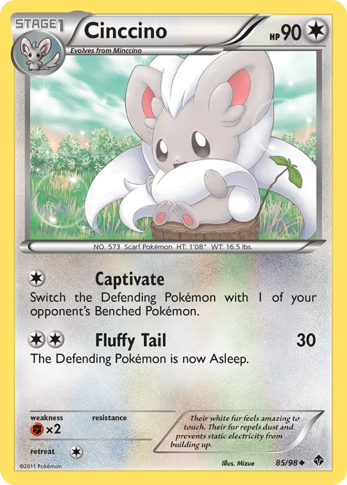 Cinccino #85 Emerging Powers Pokemon card