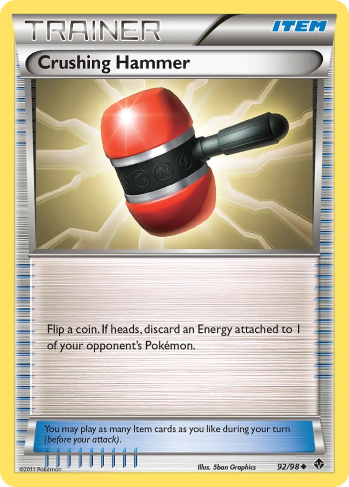 Crushing Hammer #92 Emerging Powers Pokemon card