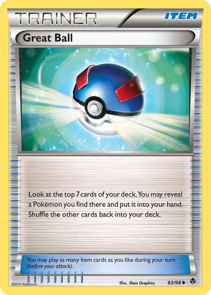 Great Ball #93 Emerging Powers Pokemon card