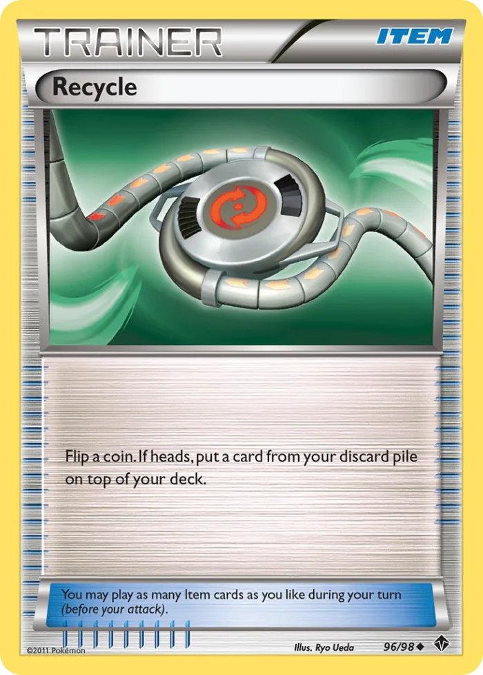 Recycle #96 Emerging Powers Pokemon card