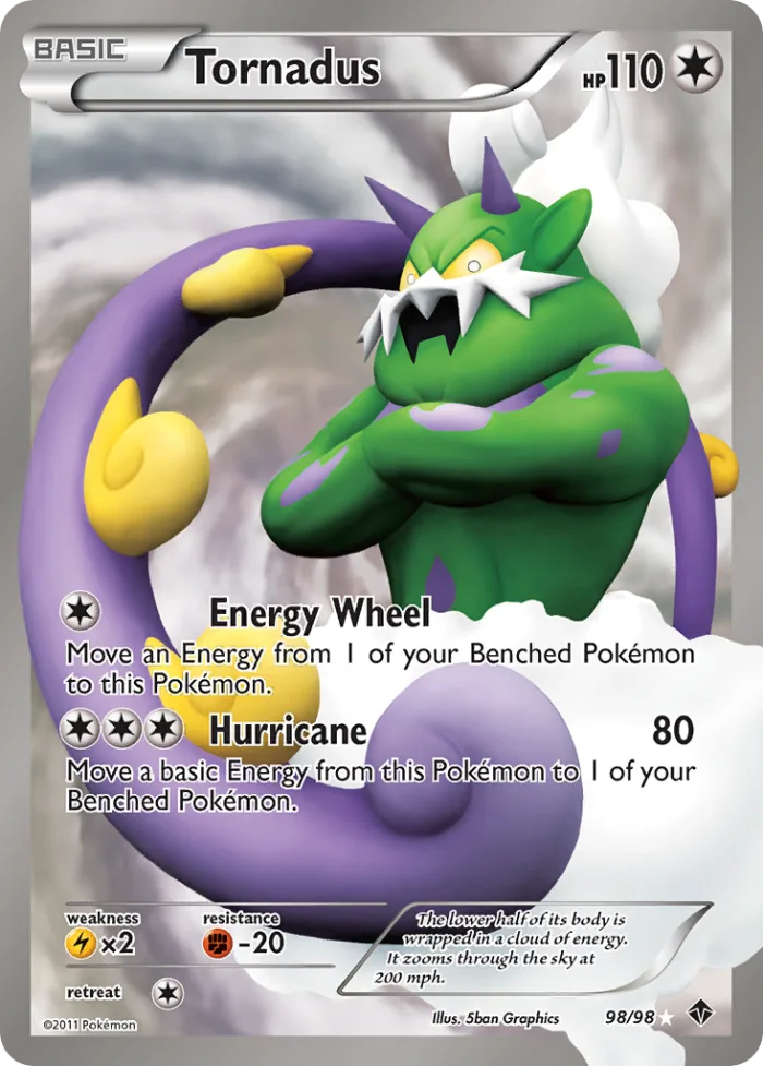 Tornadus #98 Emerging Powers Pokemon card