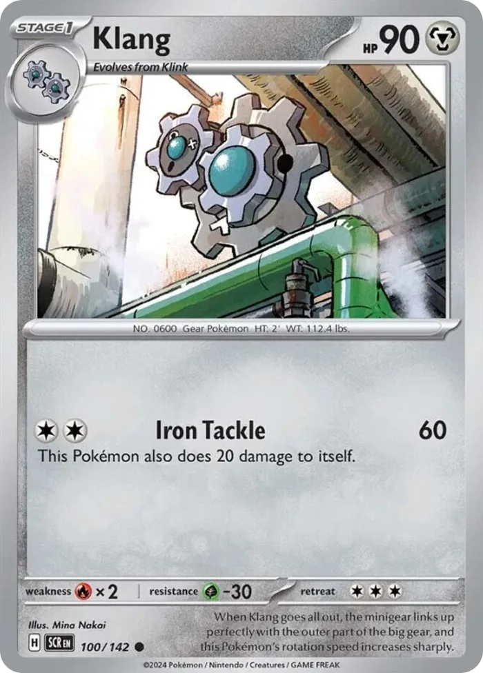 Klang #100 Stellar Crown Pokemon card