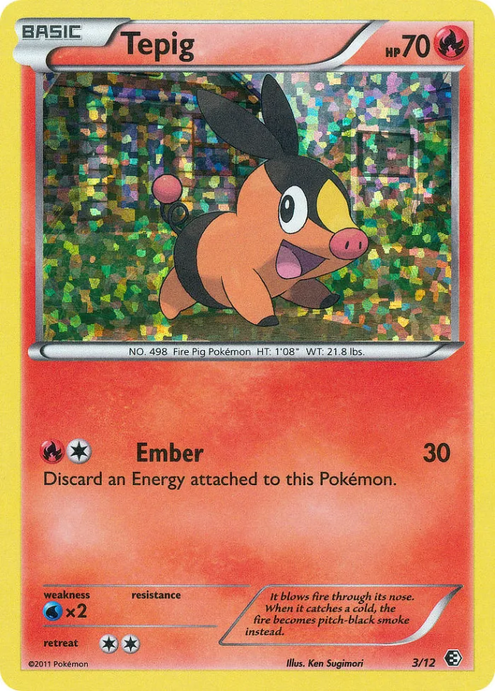 Tepig #3 McDonald's Collection 2011 Pokemon card
