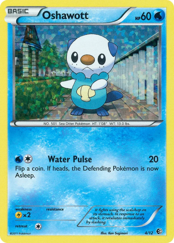 Oshawott #4 McDonald's Collection 2011 Pokemon card