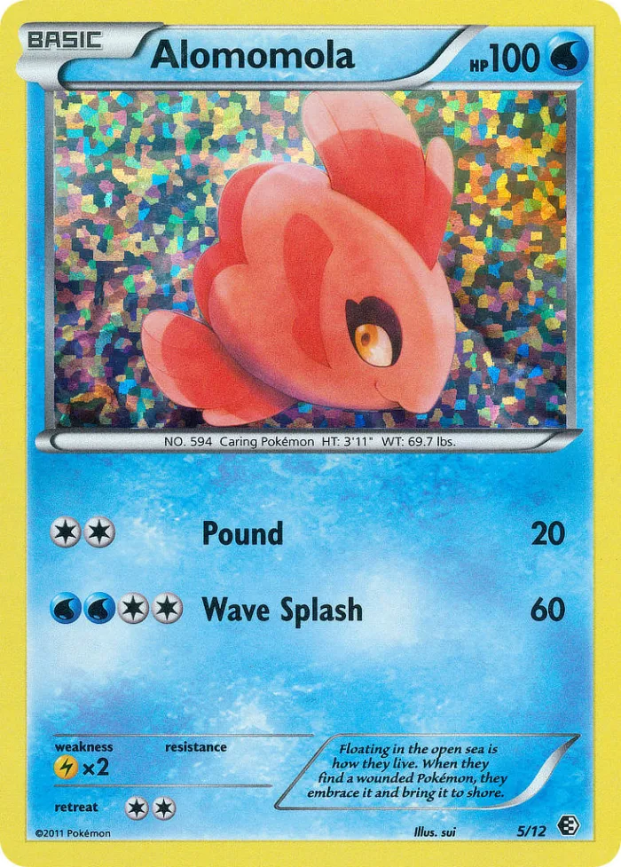 Alomomola #5 McDonald's Collection 2011 Pokemon card