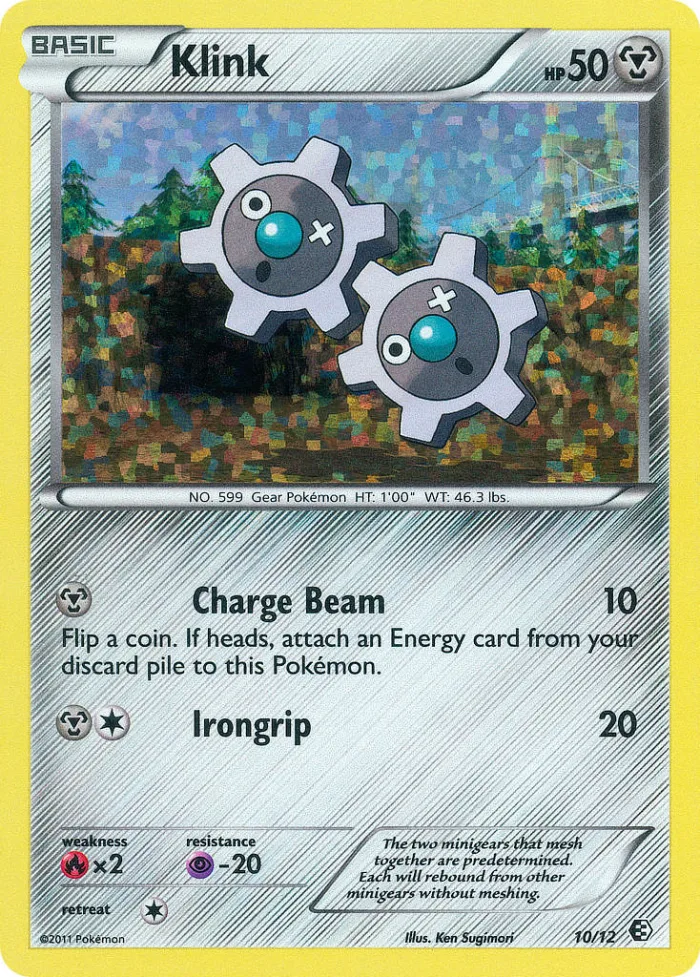 Klink #10 McDonald's Collection 2011 Pokemon card