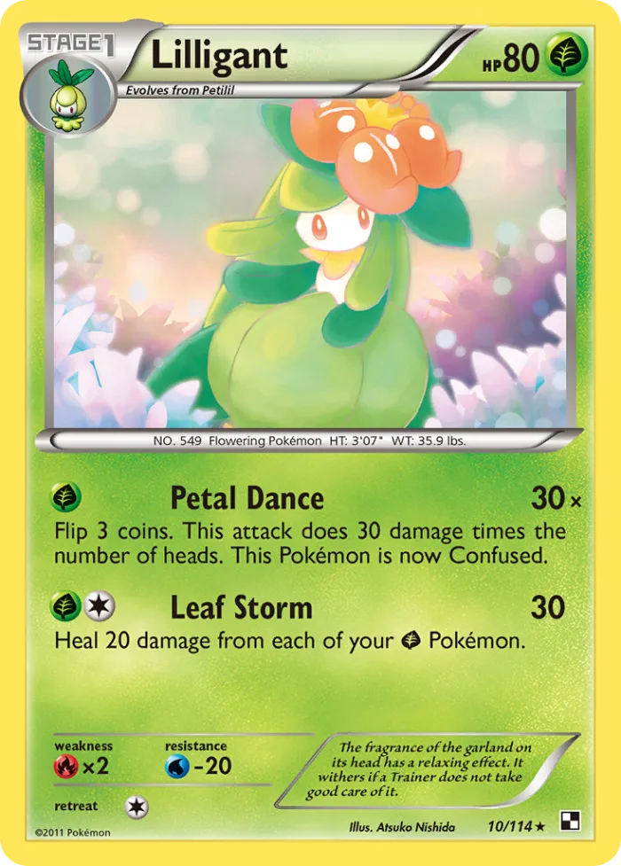 Lilligant #10 Black & White Pokemon card