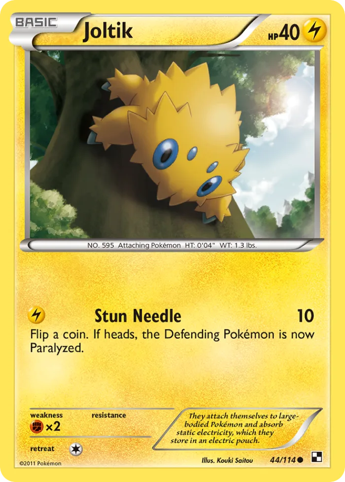 Joltik #44 Black & White Pokemon card