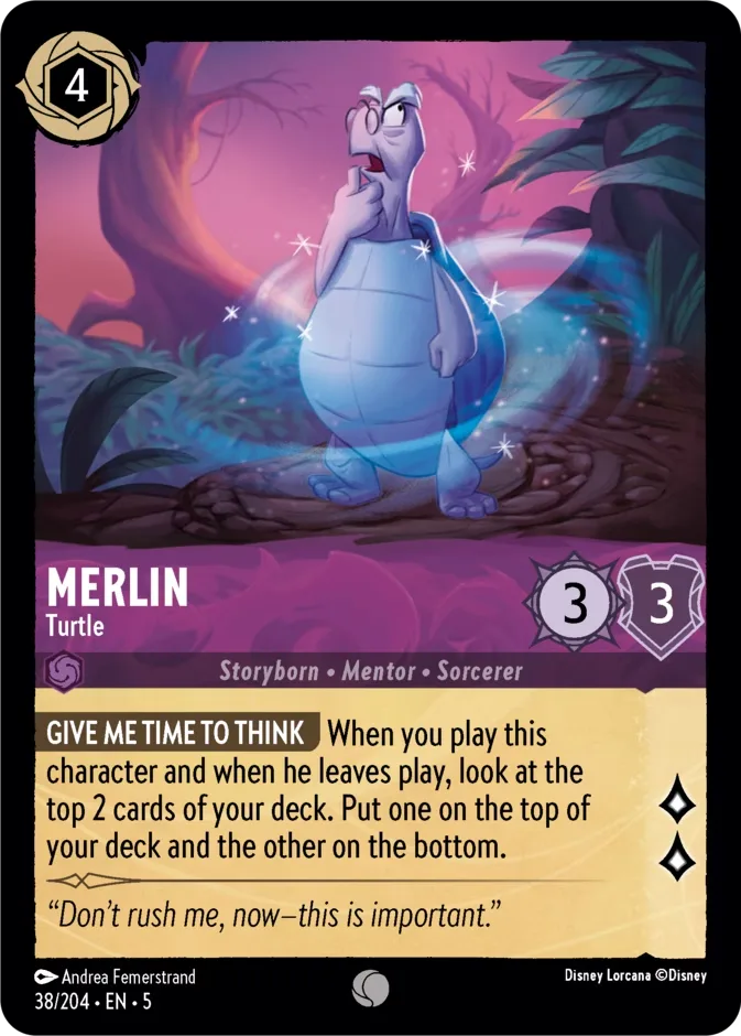 Merlin #38 Shimmering Skies Disney Lorcana card