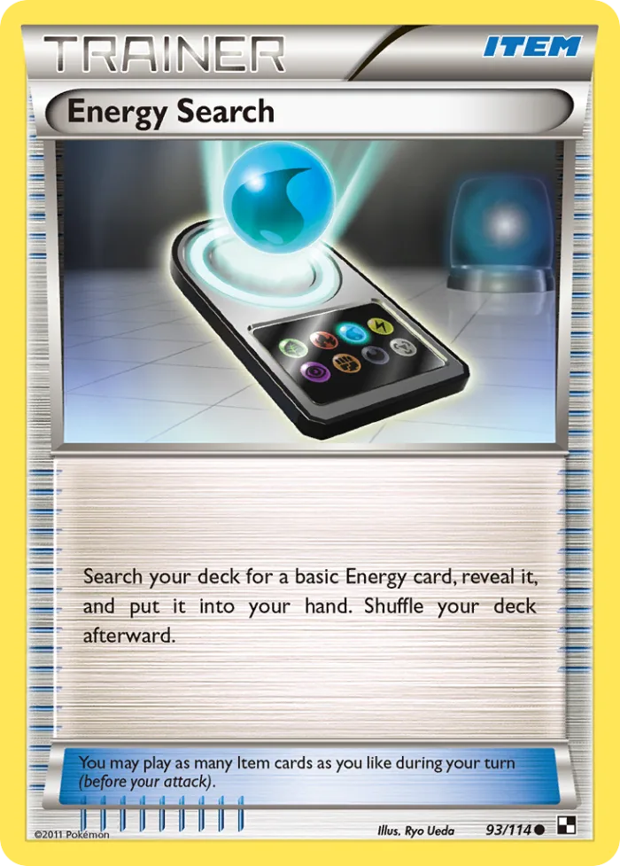 Energy Search #93 Black & White Pokemon card