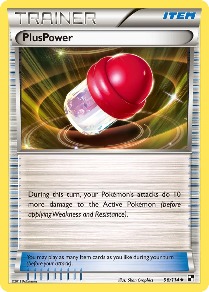 PlusPower #96 Black & White Pokemon card