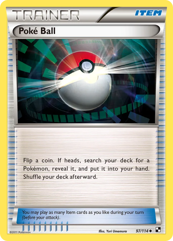 Poké Ball #97 Black & White Pokemon card