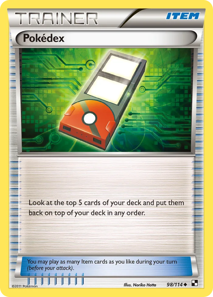 Pokédex #98 Black & White Pokemon card