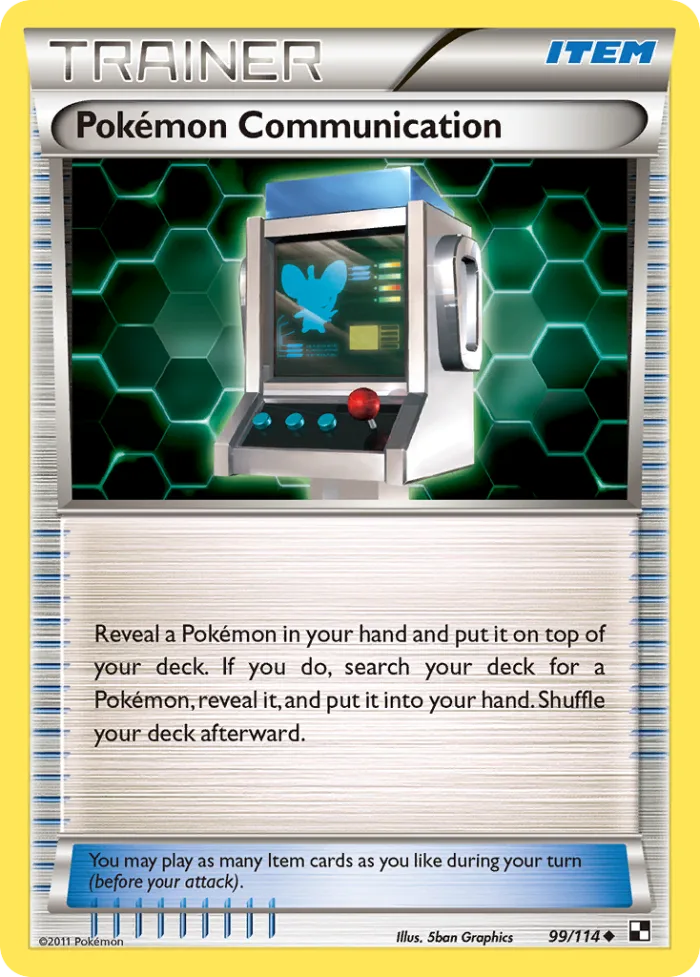 Pokémon Communication #99 Black & White Pokemon card