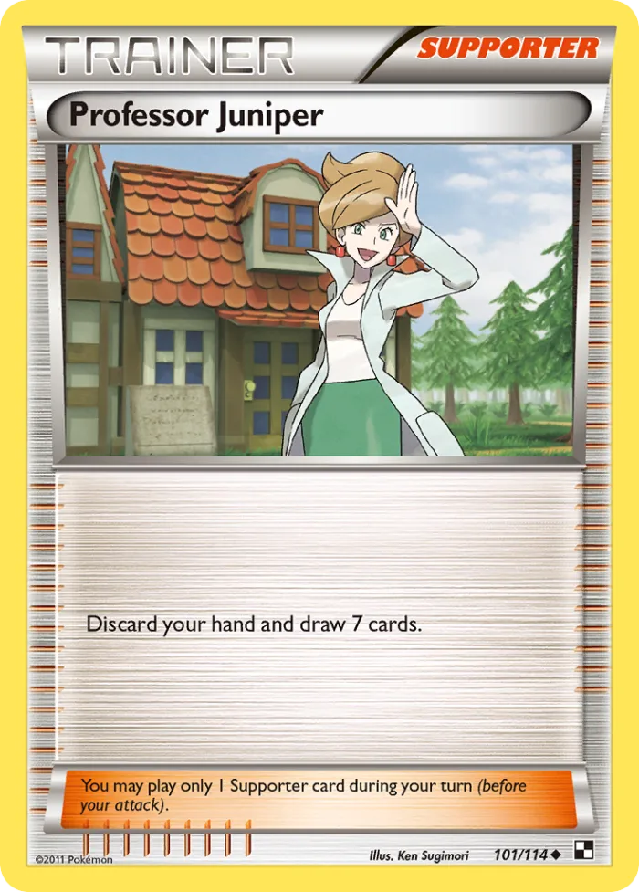 Professor Juniper #101 Black & White Pokemon card