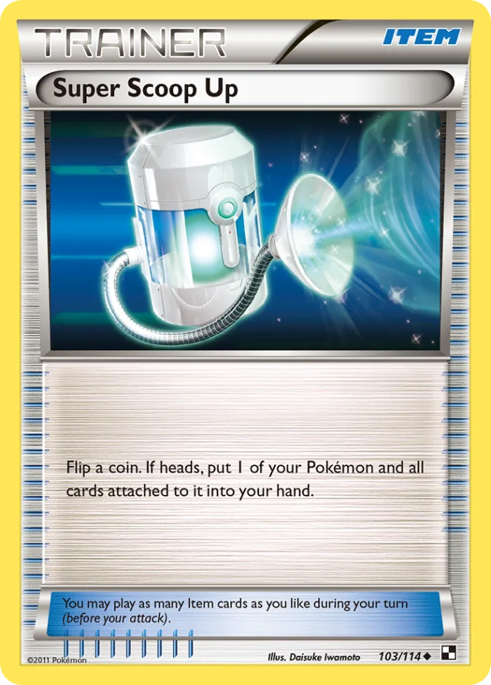 Super Scoop Up #103 Black & White Pokemon card