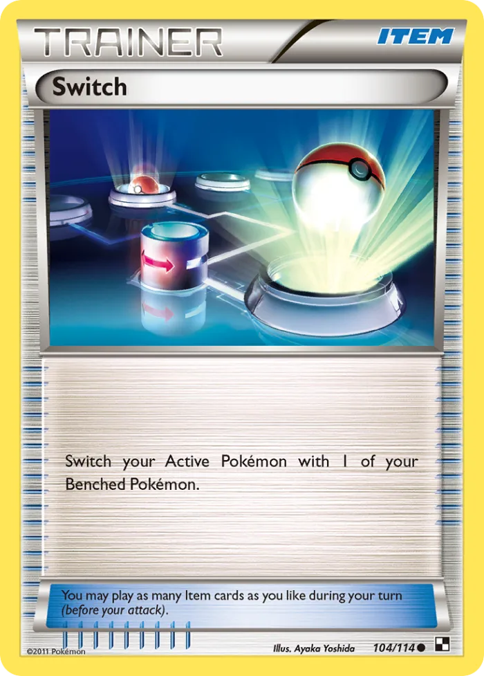 Switch #104 Black & White Pokemon card