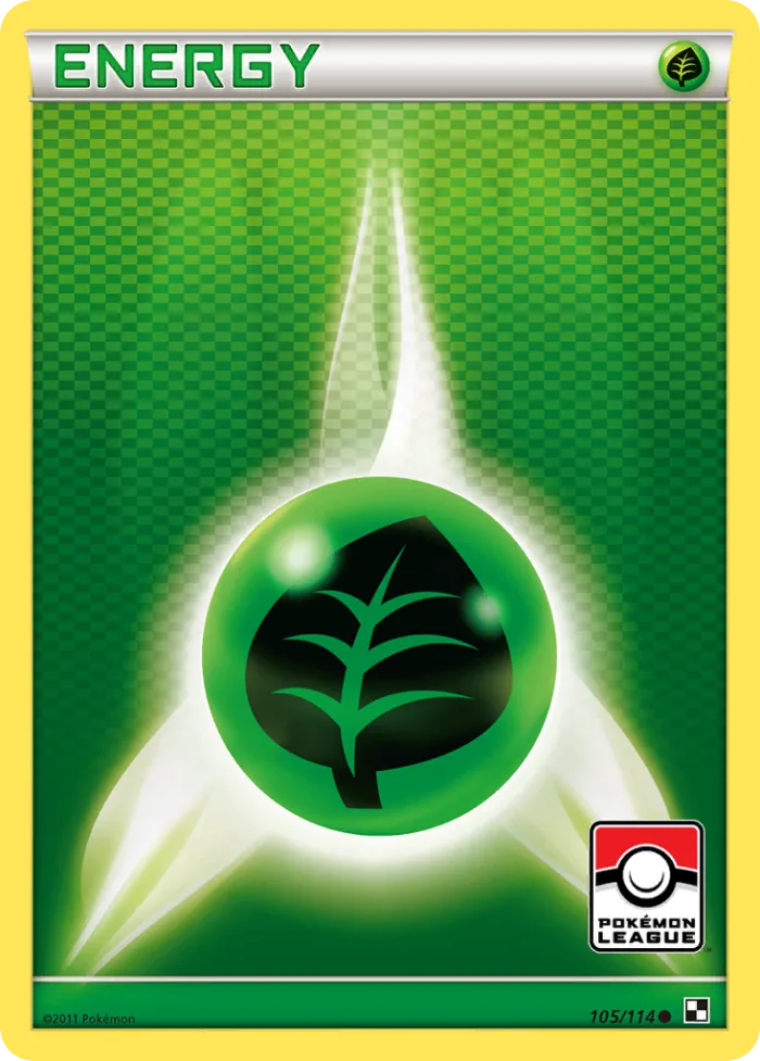 Grass Energy #105 Black & White Pokemon card