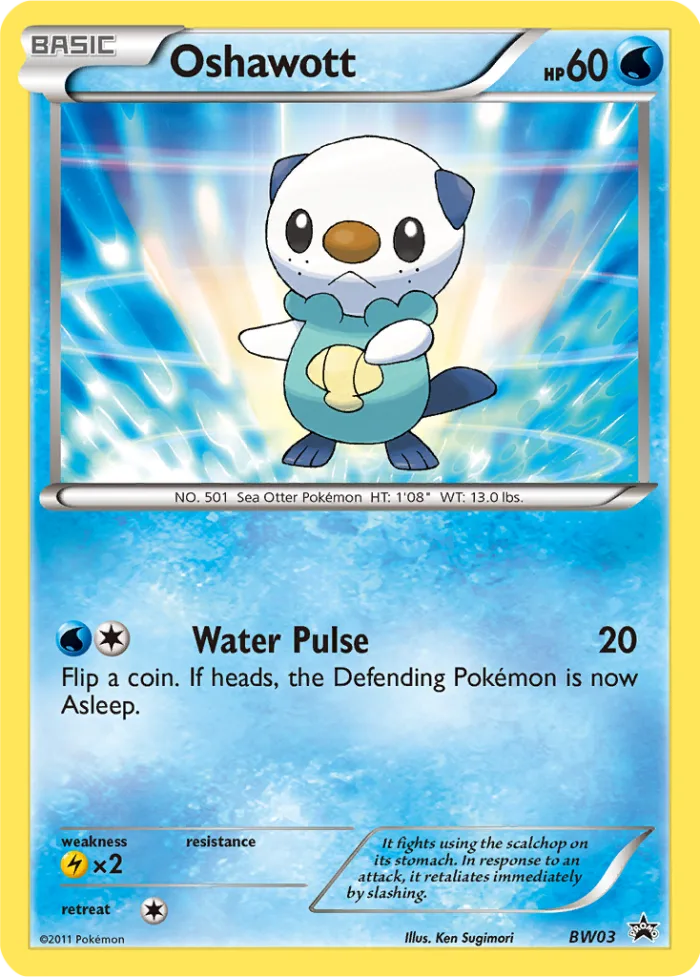 Oshawott #BW03 BW Black Star Promos Pokemon card