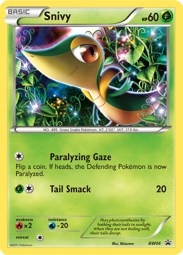 Snivy #BW06 BW Black Star Promos Pokemon card