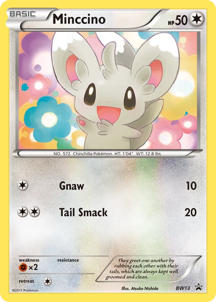 Minccino #BW13 BW Black Star Promos Pokemon card