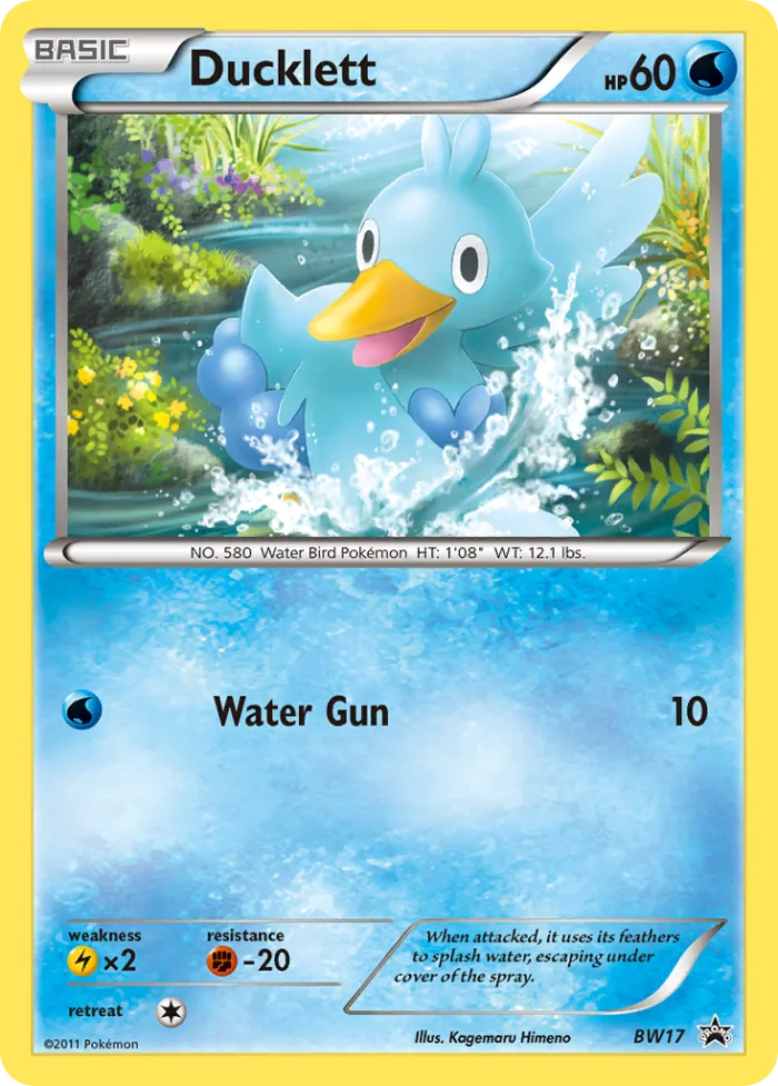 Ducklett #BW17 BW Black Star Promos Pokemon card