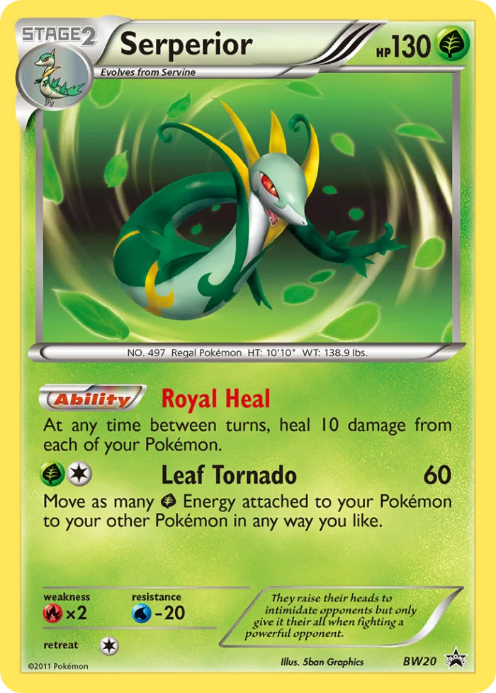 Serperior #BW20 BW Black Star Promos Pokemon card