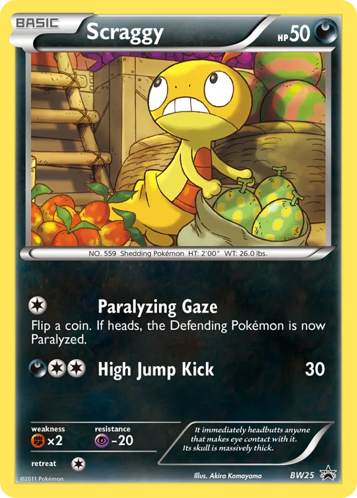 Scraggy #BW25 BW Black Star Promos Pokemon card