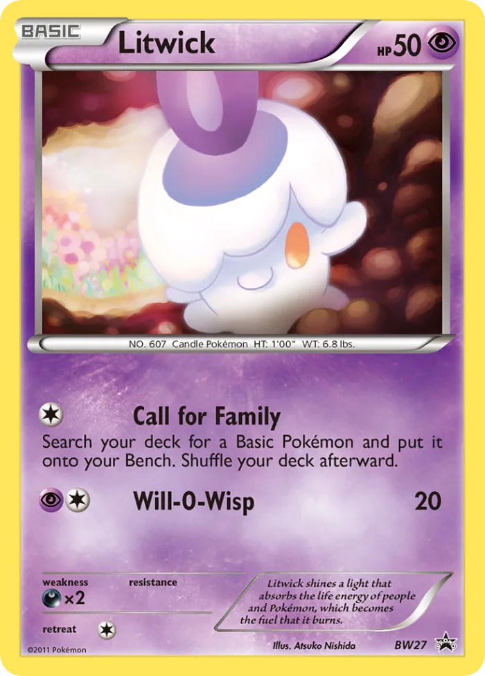 Litwick #BW27 BW Black Star Promos Pokemon card