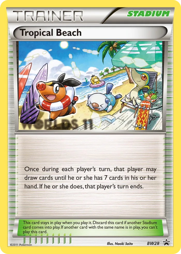 Tropical Beach #BW28 BW Black Star Promos Pokemon card