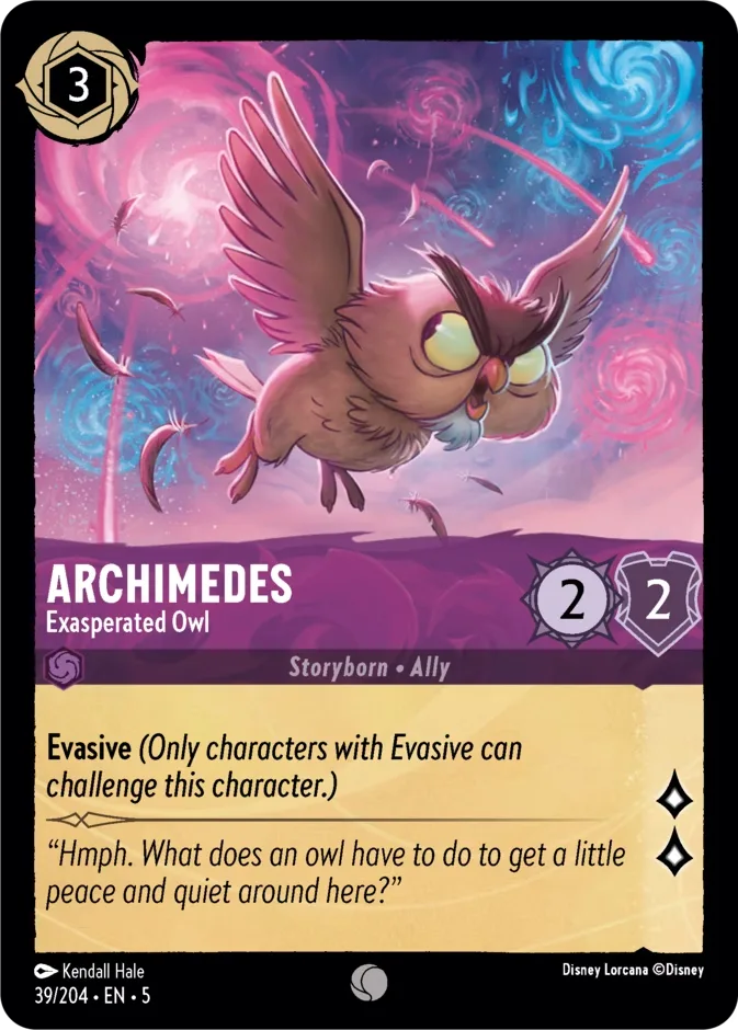 Archimedes #39 Shimmering Skies Disney Lorcana card