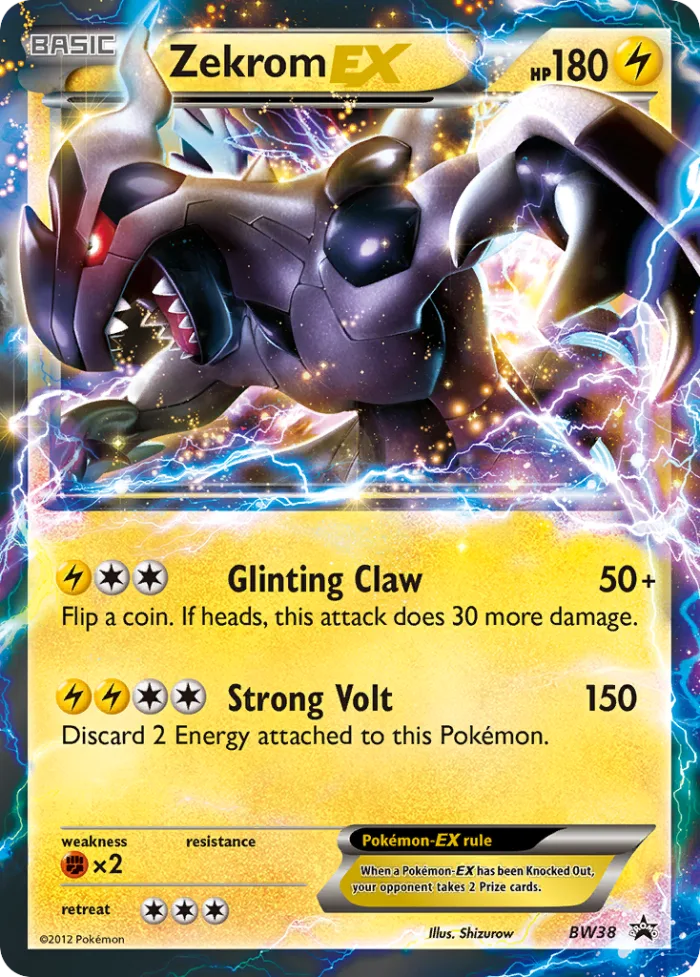 Zekrom-EX #BW38 BW Black Star Promos Pokemon card