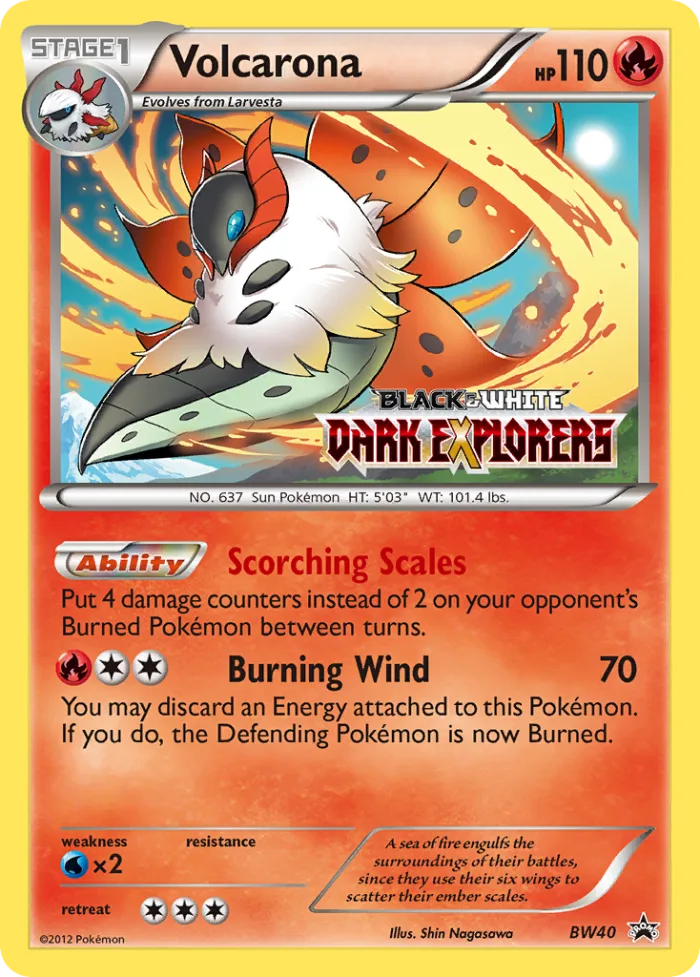 Volcarona #BW40 BW Black Star Promos Pokemon card