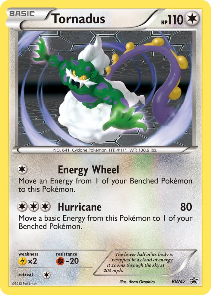 Tornadus #BW42 BW Black Star Promos Pokemon card