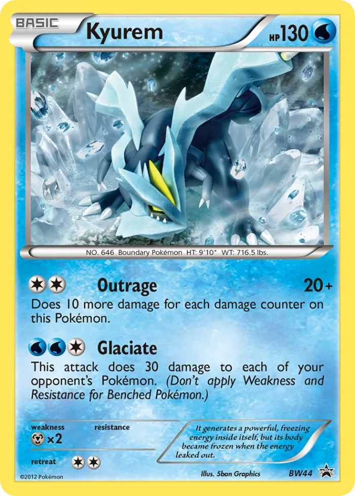 Kyurem #BW44 BW Black Star Promos Pokemon card