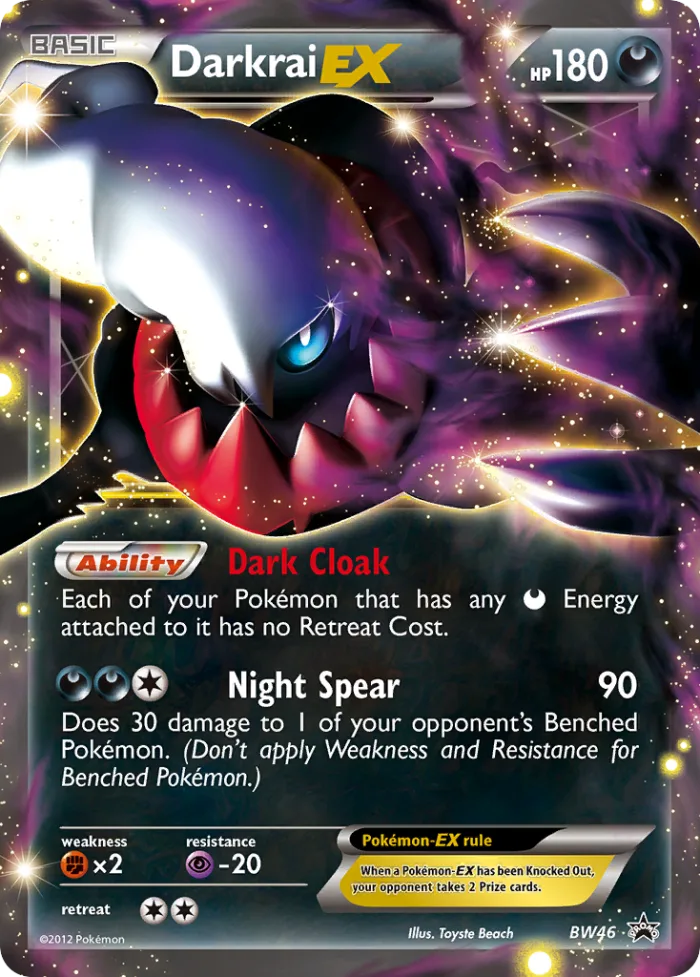 Darkrai-EX #BW46 BW Black Star Promos Pokemon card