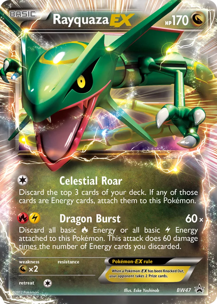Rayquaza-EX #BW47 BW Black Star Promos Pokemon card