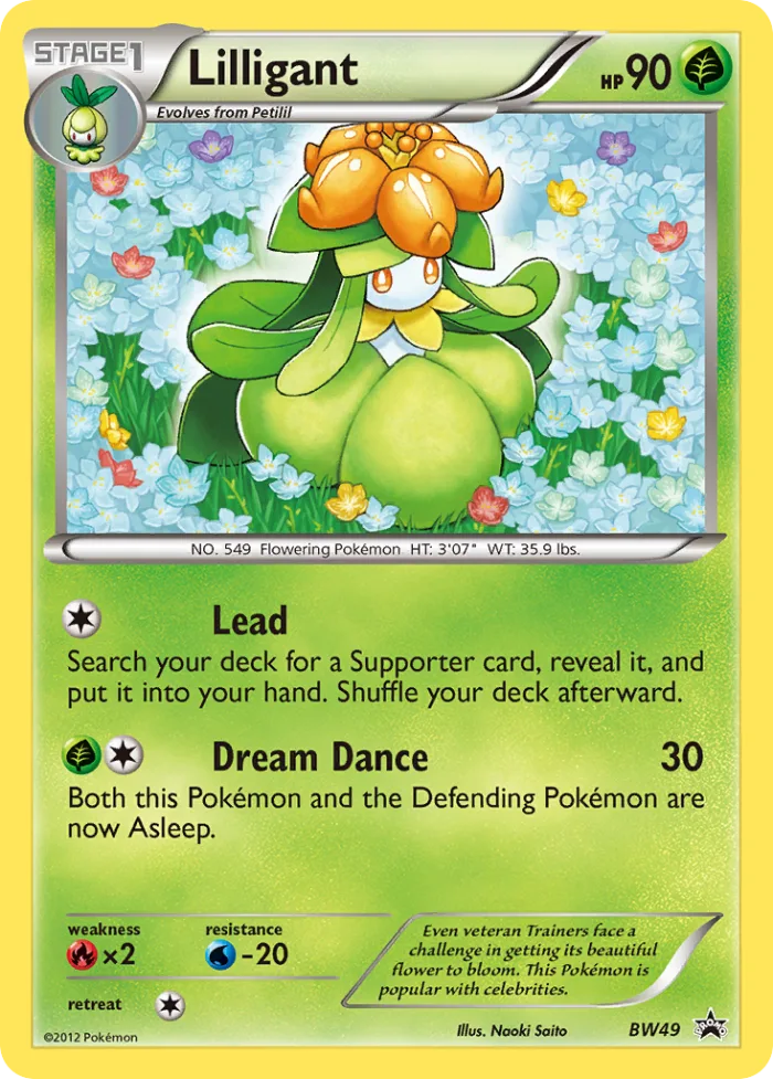 Lilligant #BW49 BW Black Star Promos Pokemon card
