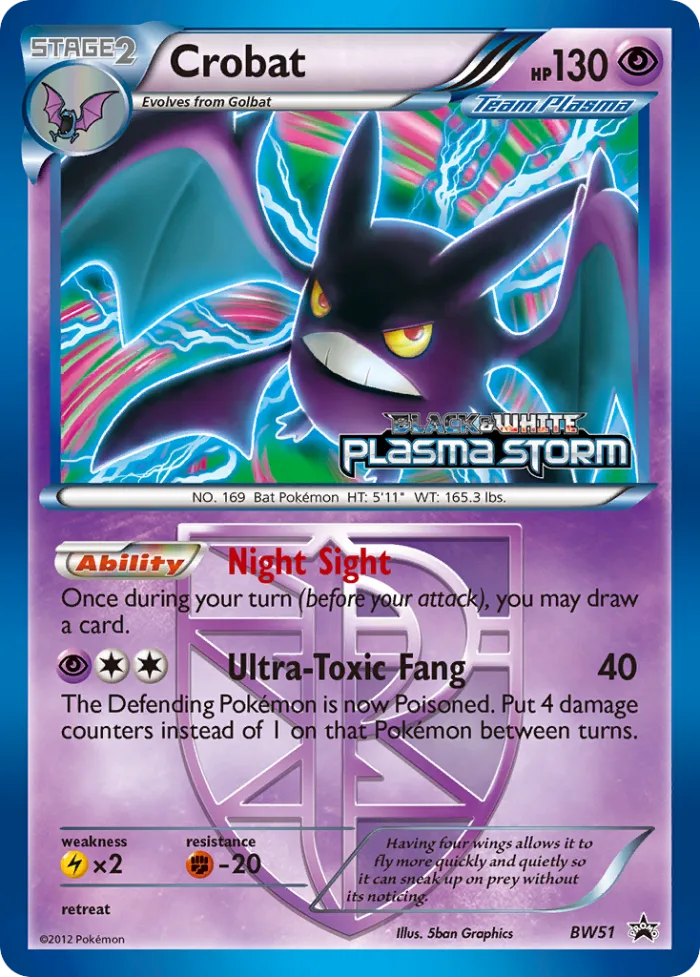 Crobat #BW51 BW Black Star Promos Pokemon card