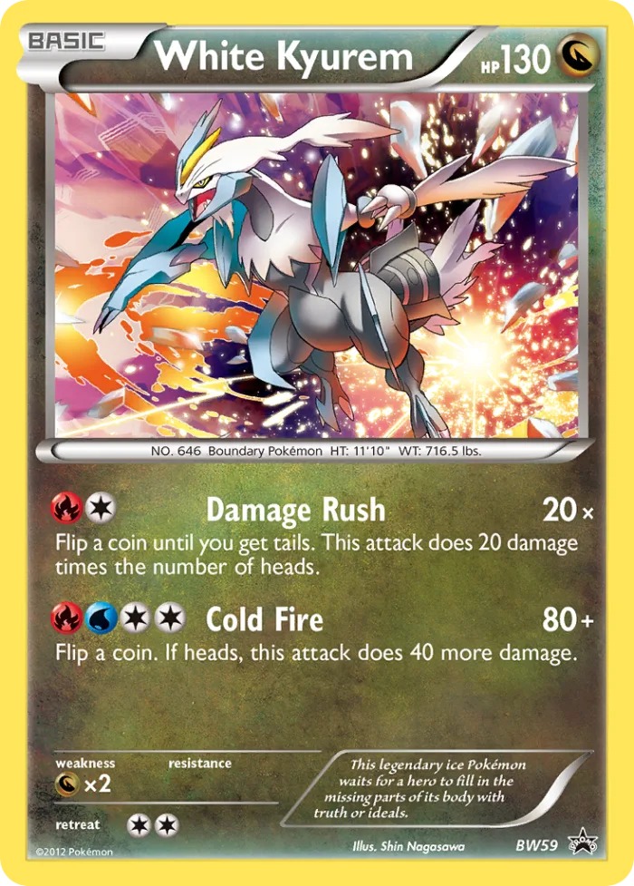 White Kyurem #BW59 BW Black Star Promos Pokemon card