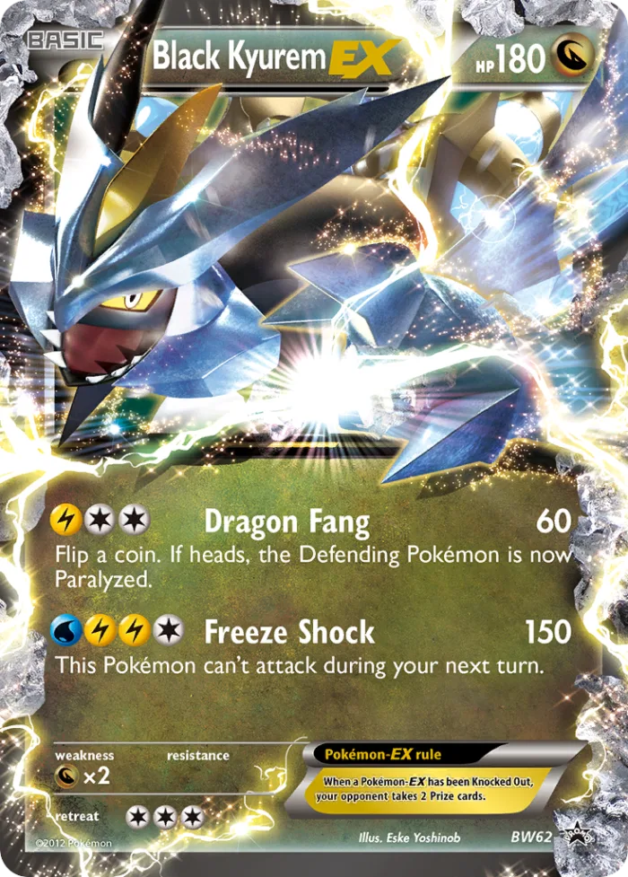 Black Kyurem-EX #BW62 BW Black Star Promos Pokemon card