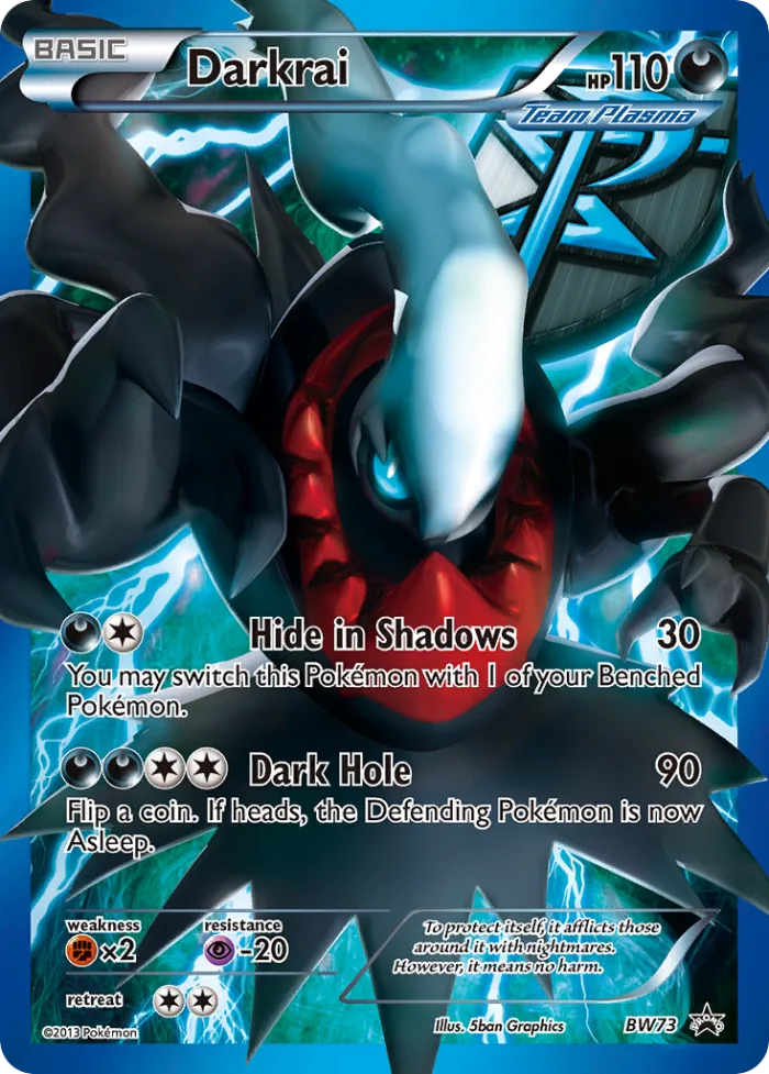 Darkrai #BW73 BW Black Star Promos Pokemon card