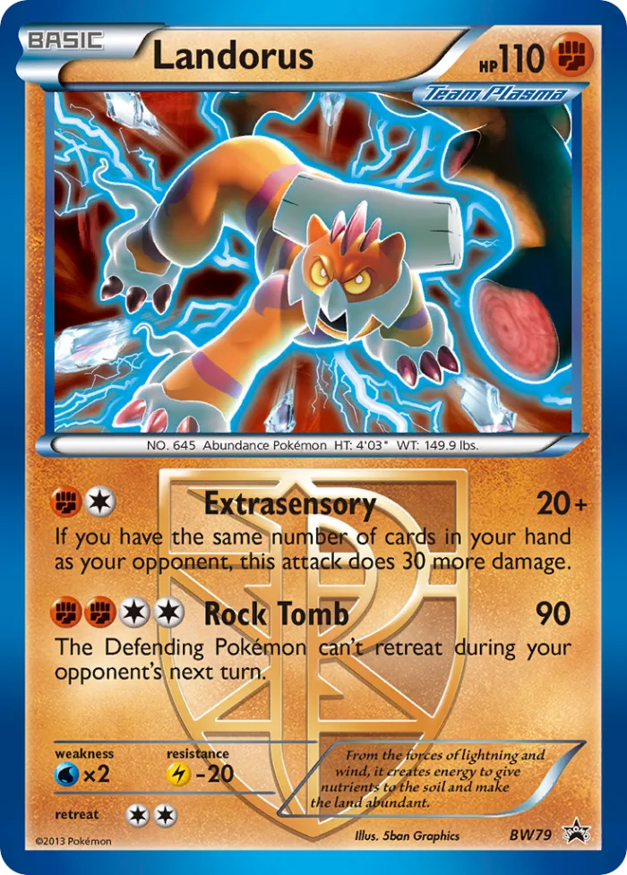 Landorus #BW79 BW Black Star Promos Pokemon card