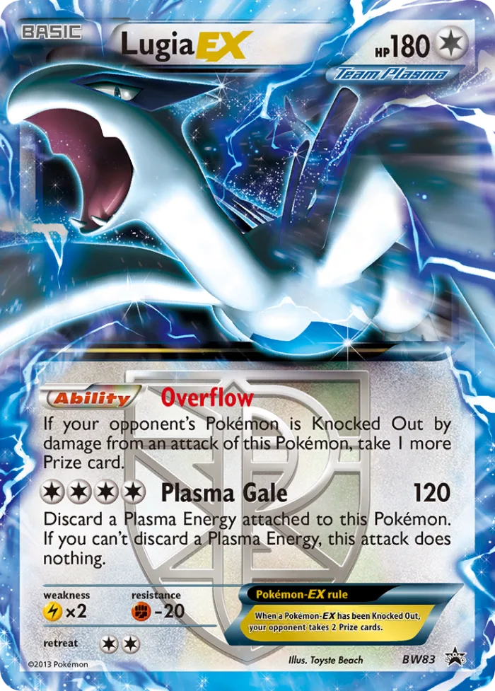 Lugia-EX #BW83 BW Black Star Promos Pokemon card