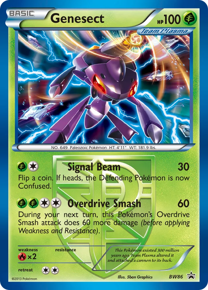 Genesect #BW86 BW Black Star Promos Pokemon card