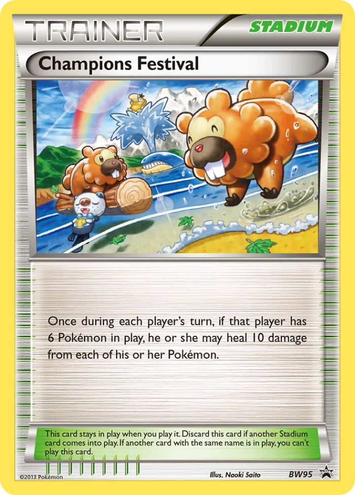 Champions Festival #BW95 BW Black Star Promos Pokemon card
