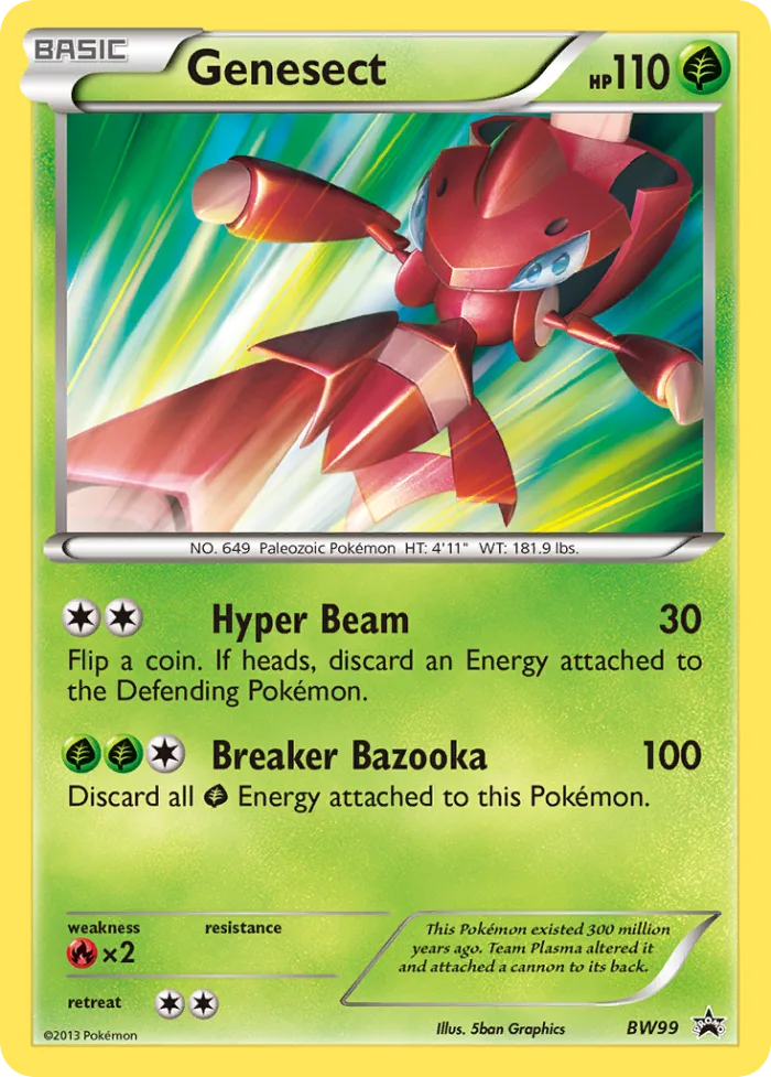 Genesect #BW99 BW Black Star Promos Pokemon card