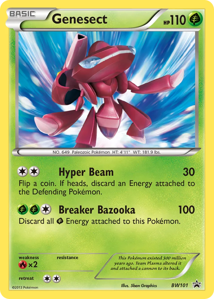 Genesect #BW101 BW Black Star Promos Pokemon card